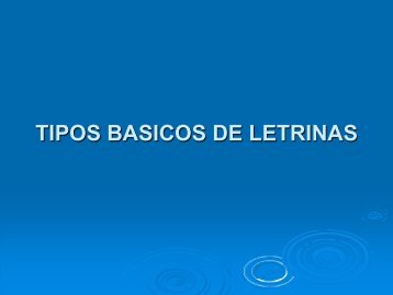 Tipos bÃ¡sicos de letrinas