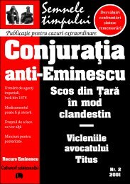 CÄlin L. CernÄianu, ConjuraÅ£ia anti-Eminescu, 2