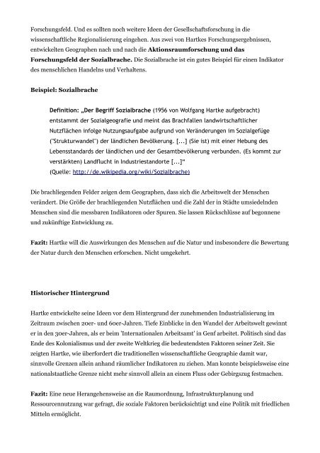 Geographische Gesellschaftsforschung nach Wolfgang ... - TomBlog