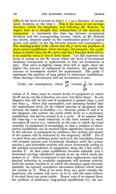 A Model of the Trade Cycle Author(s): Nicholas Kaldor Source: The ...