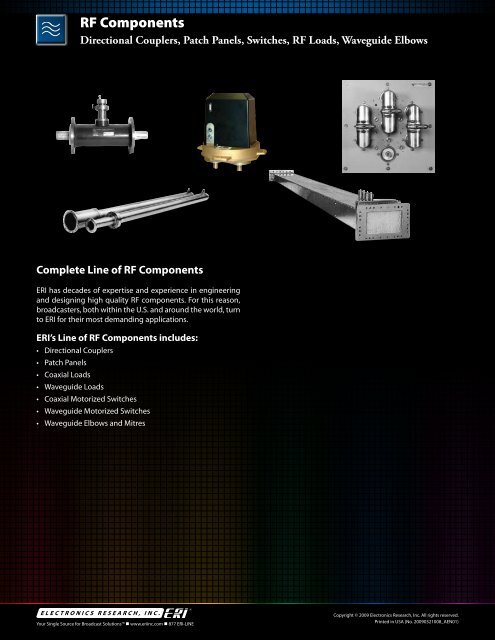 ERI Precision Couplers - Broadcast Devices, Inc.