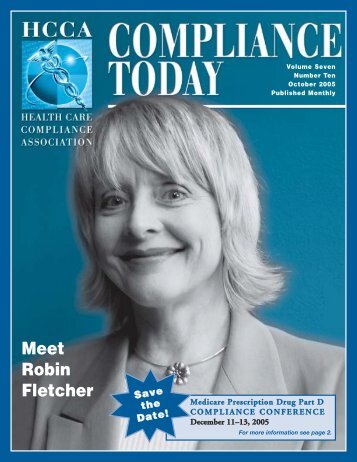 Meet Robin Fletcher - Health Care Compliance Association