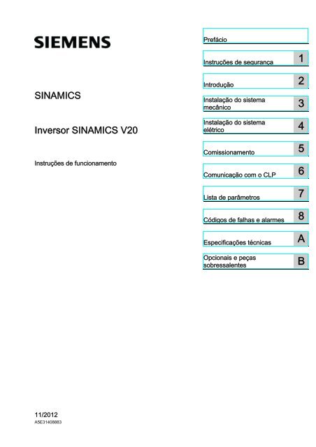 Inversor SINAMICS V20 - Industry