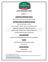 OLEA RAMADAN IFTAR Buffet 1 - Marriott International