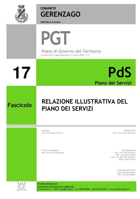 Fascicolo 17 - PdS Relazione illustrativa - Comune di Gerenzago