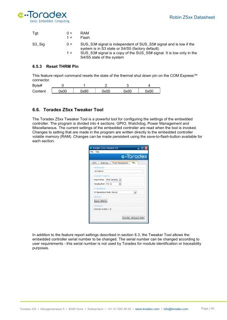 Robin Z5xx Datasheet - Toradex