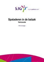 Spataderen in de balzak - SJG Weert