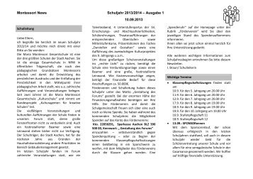 Die Montessori News Nr.1 2013-14 können hier als PDF herunter ...