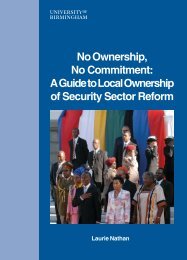 second edition - LOCAL OWNERSHIP OF SECURITY SECTOR ...