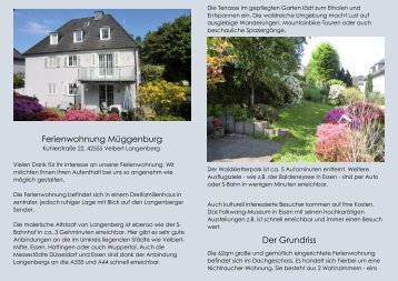 Ferienwohnung MÃ¼ggenburg - Das Infoportal Velbert Langenberg
