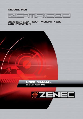 ZE-MR1502 Manual D+E_.indd - Zenec