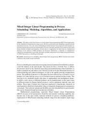 Mixed Integer Linear Programming in Process Scheduling: Modeling ...