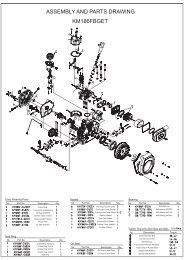 km186fbge breakdown - Kipor Power Systems