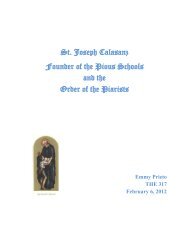 Saint Joseph Calasanz by Mrs. Emmy Prieto - The Piarist Fathers