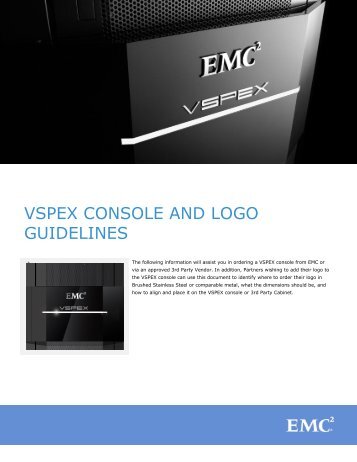 vspex console and logo guidelines - EMC Community Network