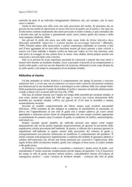 Rapporti ISTISAN 10/3 - Istituto Superiore di Sanità