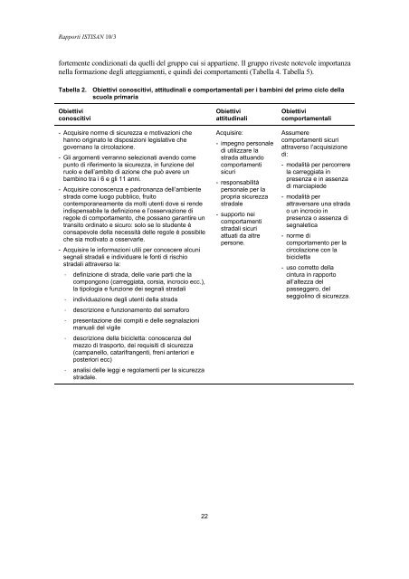 Rapporti ISTISAN 10/3 - Istituto Superiore di Sanità