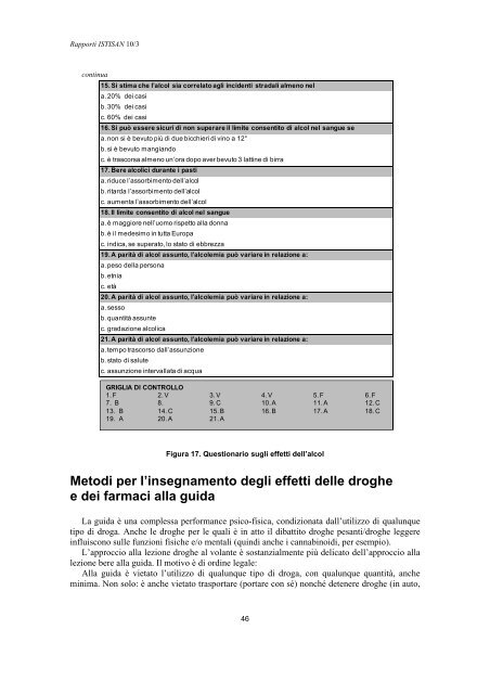 Rapporti ISTISAN 10/3 - Istituto Superiore di Sanità