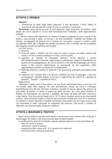 Rapporti ISTISAN 10/3 - Istituto Superiore di Sanità