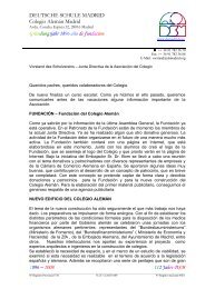 Carta a los padres â Junio 2008, 25-06-2008 - Colegio AlemÃ¡n de ...