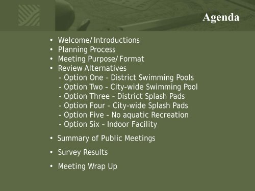 aquatic recreation facilities? - City of Hickory