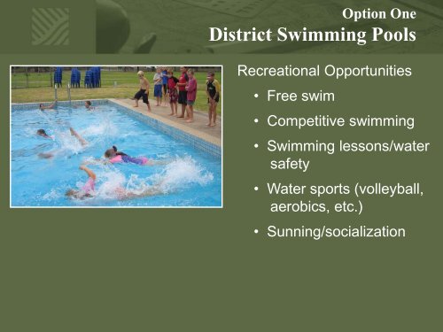 aquatic recreation facilities? - City of Hickory