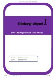 1. SOP Management of Third Parties - Edinburgh Airport