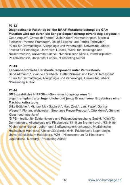 Programm - Arbeitsgemeinschaft Dermatologische Onkologie