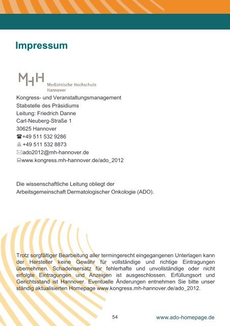 Programm - Arbeitsgemeinschaft Dermatologische Onkologie