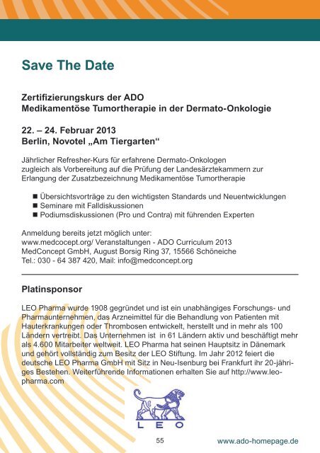 Programm - Arbeitsgemeinschaft Dermatologische Onkologie