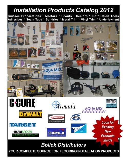 Installation Products Catalog 2012 - Bolick Distributors