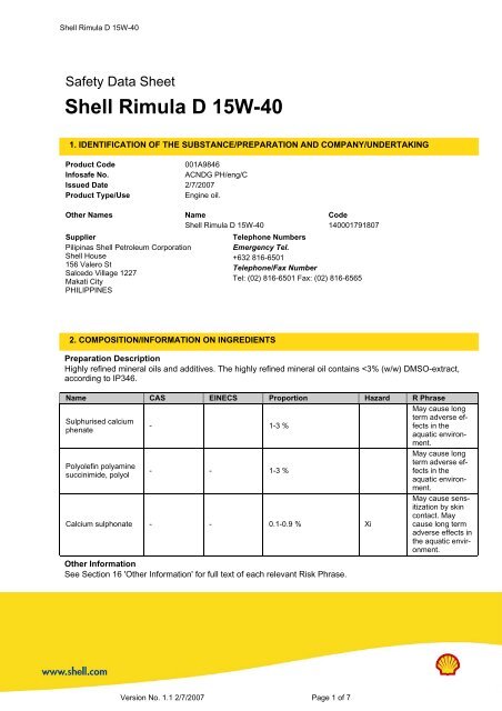 Shell Rimula D 15W-40 - Auto-Rx