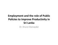 Dr. Anura Ekanayake - Institute of Policy Studies of Sri Lanka