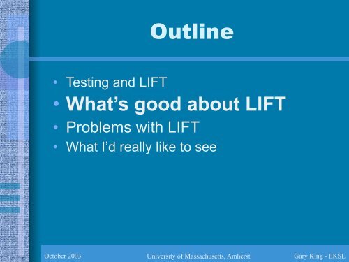 LIsp Framework for Testing - Common Lisp.net