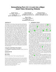 Demystifying Porn 2.0 - School of Electronic Engineering and ...