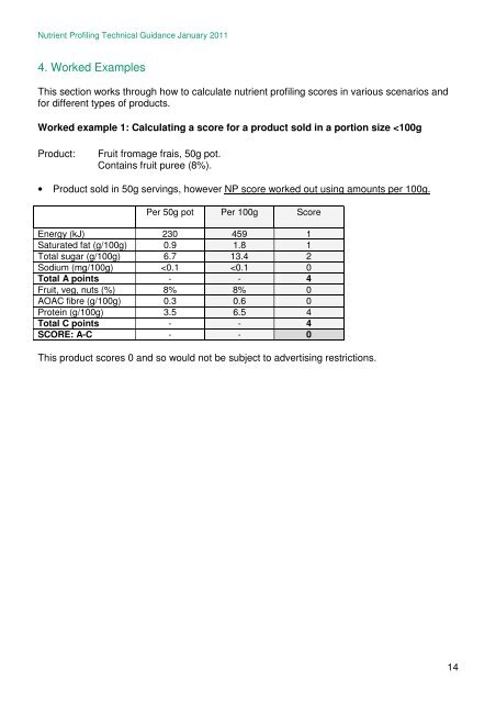 Nutrient Profiling Technical Guidance - Gov.uk