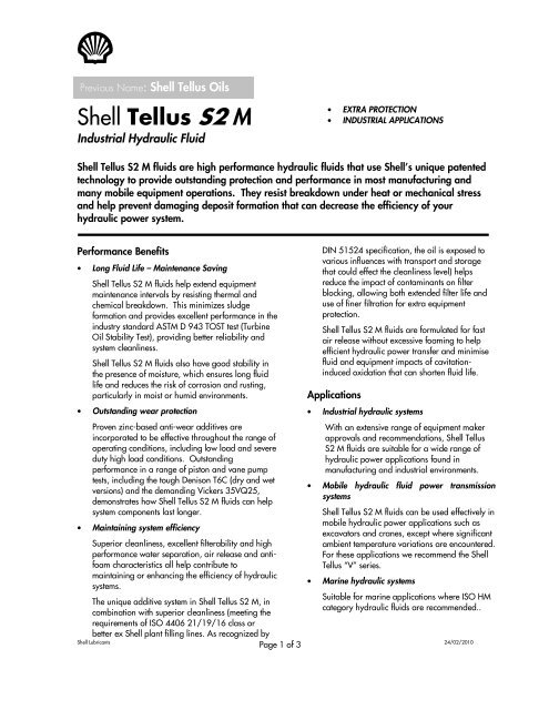 Shell Tellus S2 M
