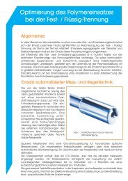 Online-Feststoffmessung - Prospektblatt - hego-biotec