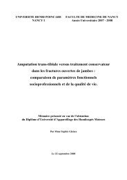 amputation transtibiale versus traitement ... - desc orthopedie