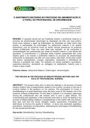 Sentimento materno no processo de amamentaÃ§Ã£o e o papel do ...