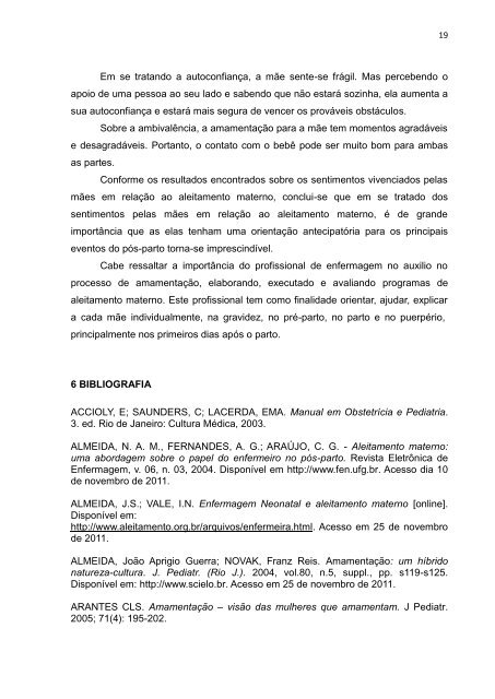 Sentimento materno no processo de amamentaÃ§Ã£o e o papel do ...