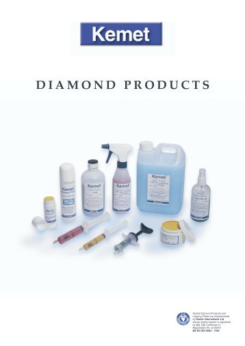 Diamond Products - complete catalogue - Kemet International