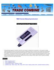 Download the PDF catalogue for coating thickness ... - Trade Combine