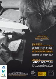 Voir le programme - Centre de recherche en poÃ©tique et histoire ...