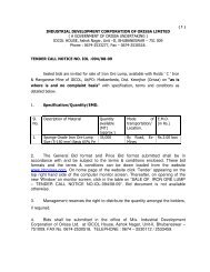 2. The General Bid format and Price Bid format submitted ... - Tender