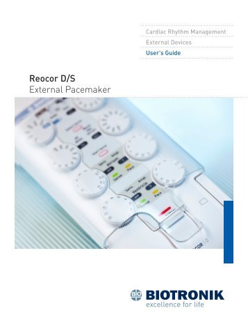 Reocor D/S External Pacemaker - BIOTRONIK USA - News