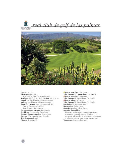 GuÃ­a Oficial de Campos de Golf - Real FederaciÃ³n EspaÃ±ola de Golf