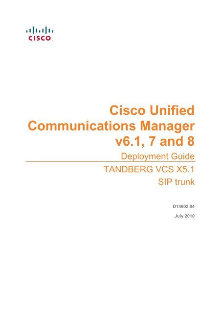 Cisco Unified Communications Manager