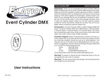 Event Cylinder DMX - Elation Professional