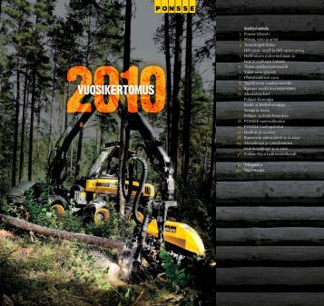 Vuosikertomus 2010 - Ponsse